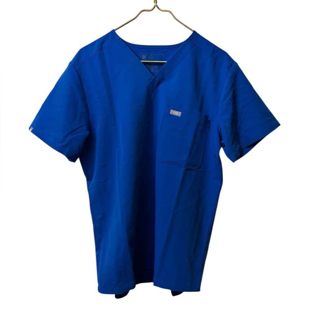 FIGS | blue scrub top shirt medium